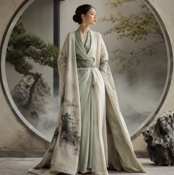 Examples of definition of Eastern Aesthetic Fashion in Contemporary Fashion