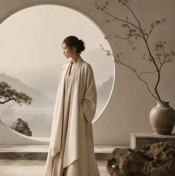 How Eastern Aesthetic Fashion Carries Cultural Memory Through silent composition