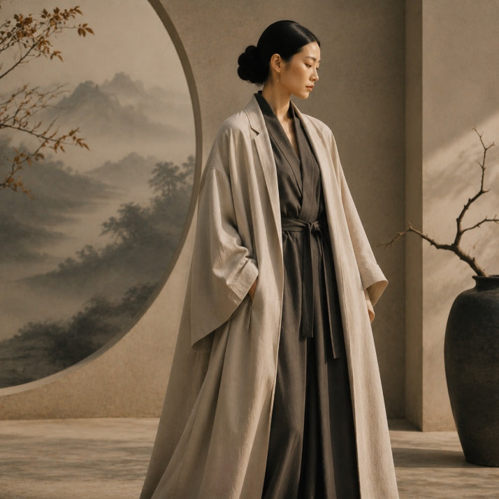 How Eastern Aesthetic Fashion Gives Cultural Context to robe inspired silhouette