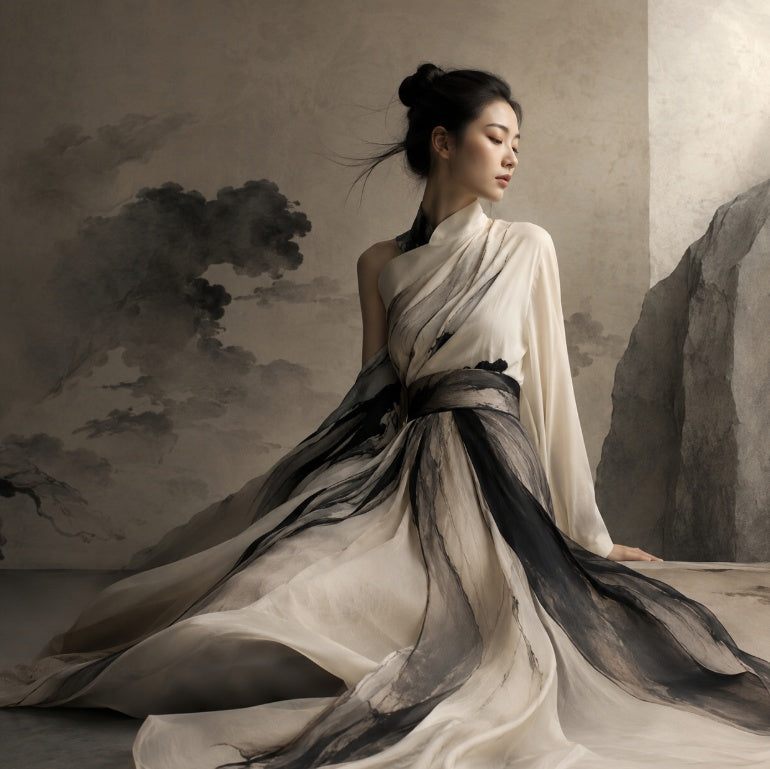 How Eastern Aesthetic Fashion Turns ink inspired line Into Cultural Expression