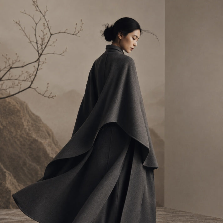 How Eastern Aesthetic Fashion Uses flowing line to Speak Without Noise