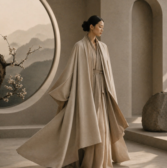 How Eastern Aesthetic Fashion Uses mountain shaped movement to Speak Without Noise