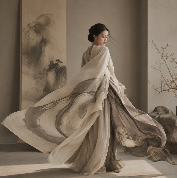 How to Understand Eastern Aesthetic Fashion Through calligraphic movement