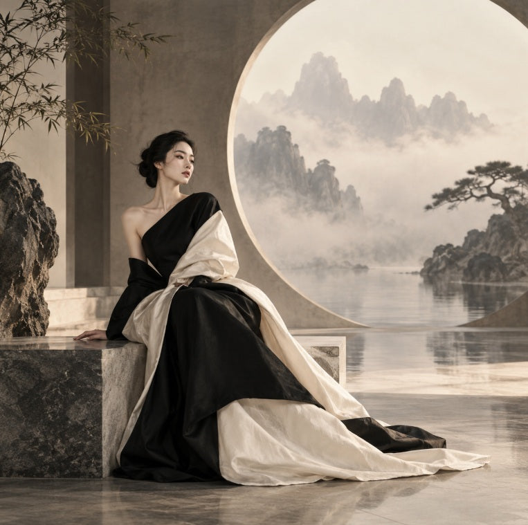 Panda Aesthetics Compared With decorative excess Through silent composition