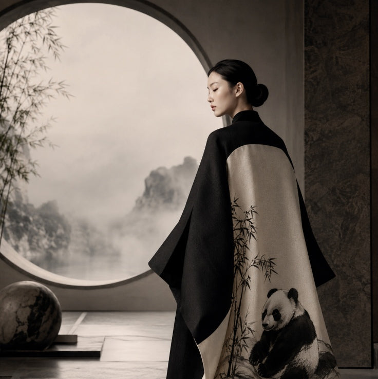 Panda Aesthetics Compared With literal heritage dressing Through flowing line