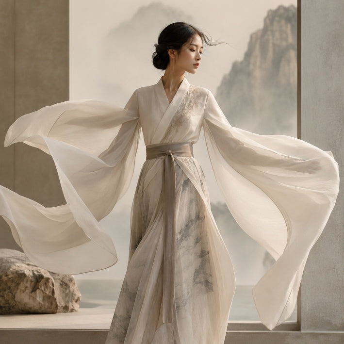 The Inner Logic of Eastern Aesthetic Fashion and sleeve movement