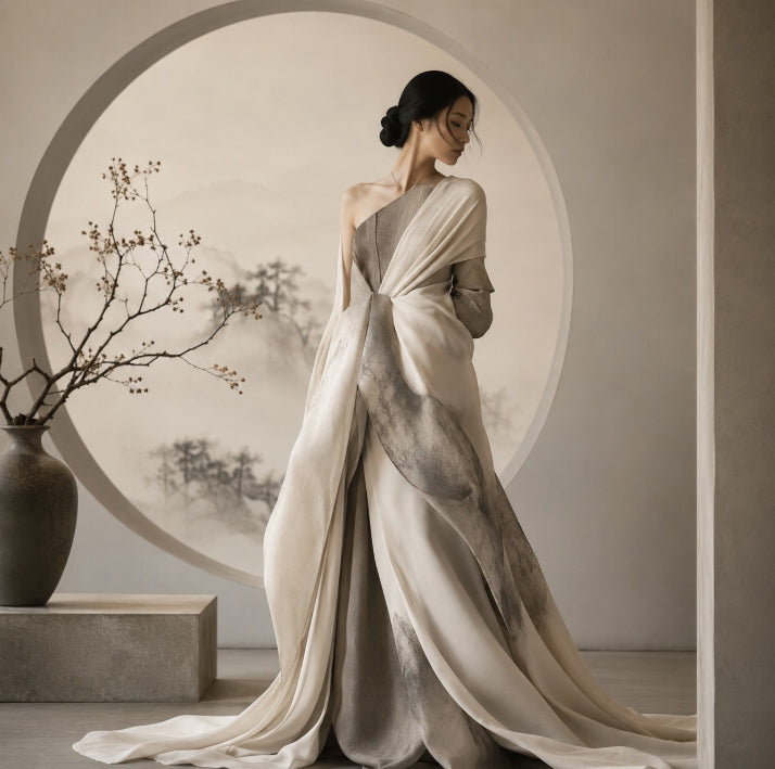 The Philosophy of Eastern Aesthetic Fashion Through silent composition