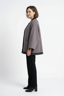 Women's Relaxed-Fit Wool Coats With 153 Red Lichen Stone