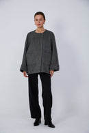 Artisan tailored belted wool coat