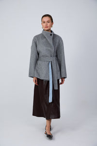 Artisan tailored silk-lined wool coat