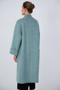Chic artisan wool coat
