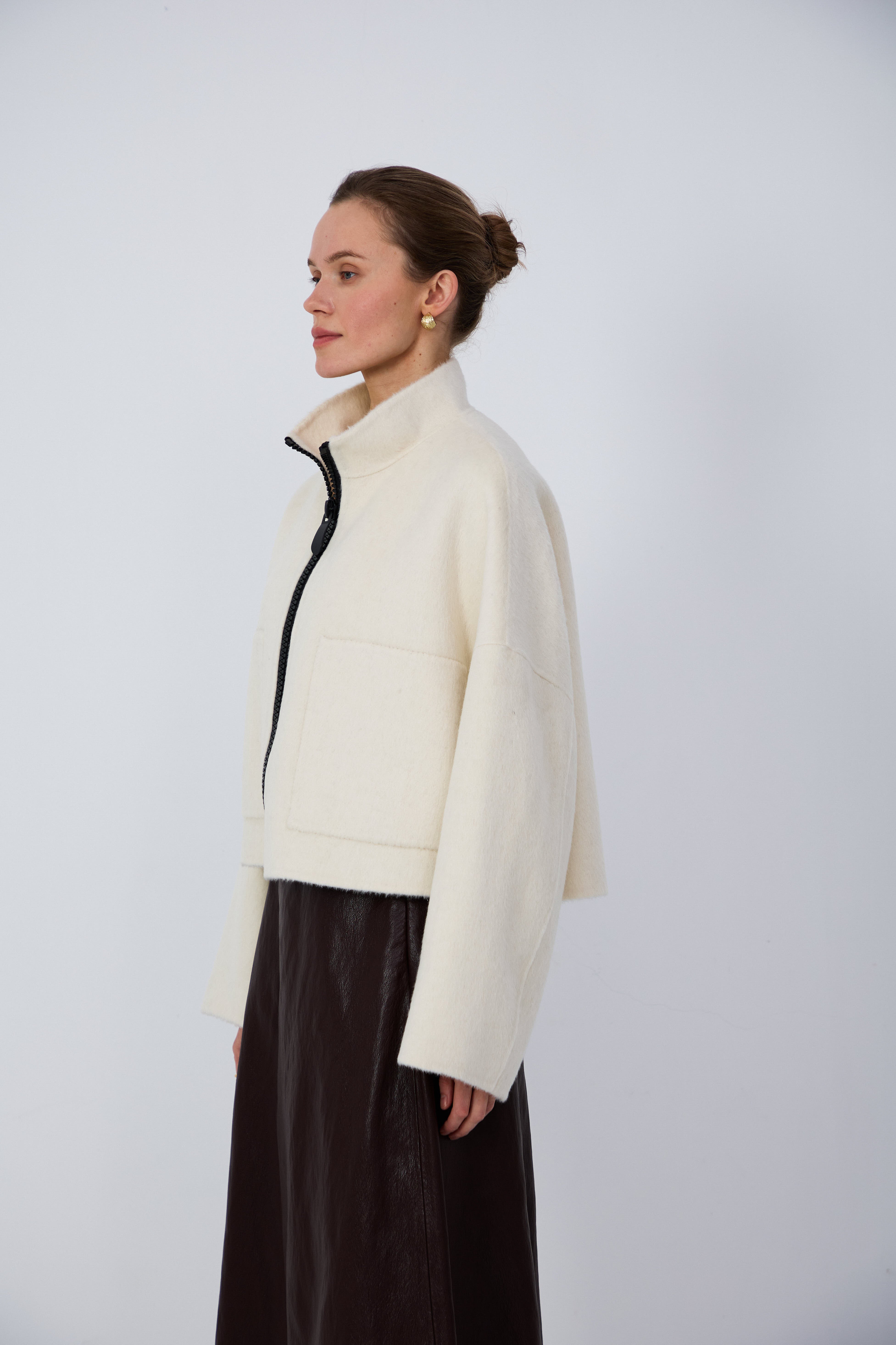 Classy office wool coat