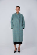 Classy silk-lined wool coat