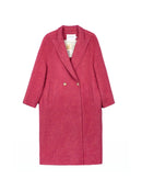 Women's Long Wool Coats With 087 Rose Blush Muse