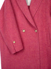 Women's Long Wool Coats With 087 Rose Blush Muse