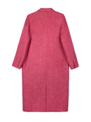 Women's Long Wool Coats With 087 Rose Blush Muse