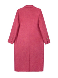 Women's Long Wool Coats With 087 Rose Blush Muse
