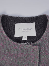 Wool coat with Exquisite Panda Embroidery