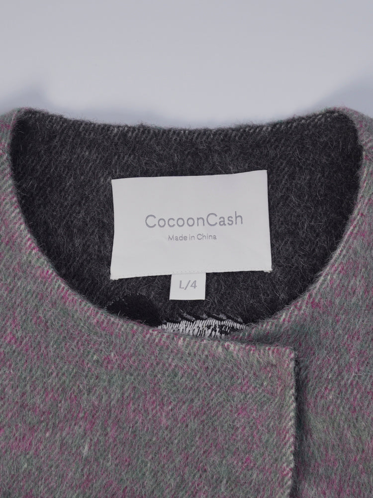 Wool coat with Exquisite Panda Embroidery