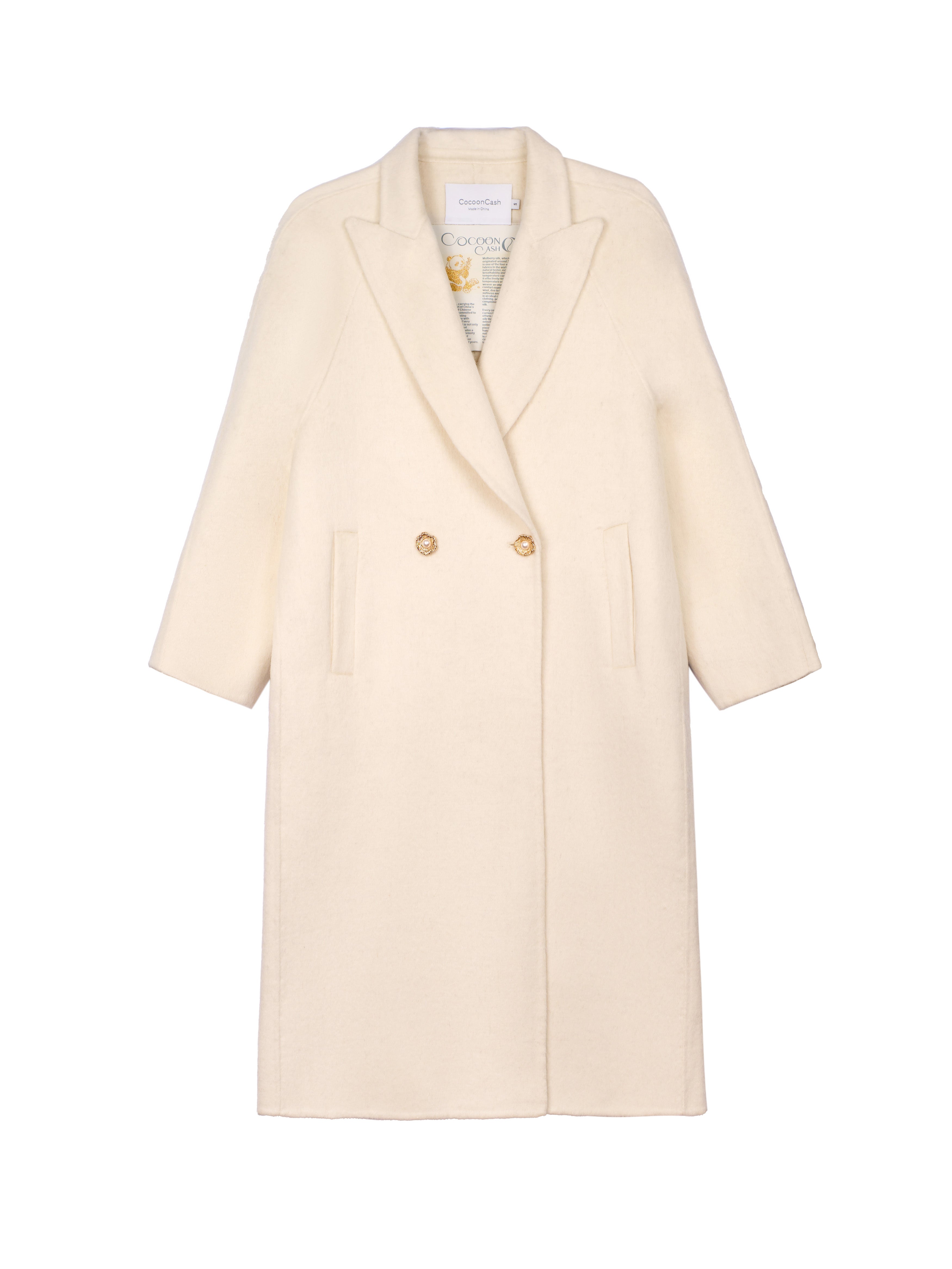 Women's Long Wool Coats With 087 White