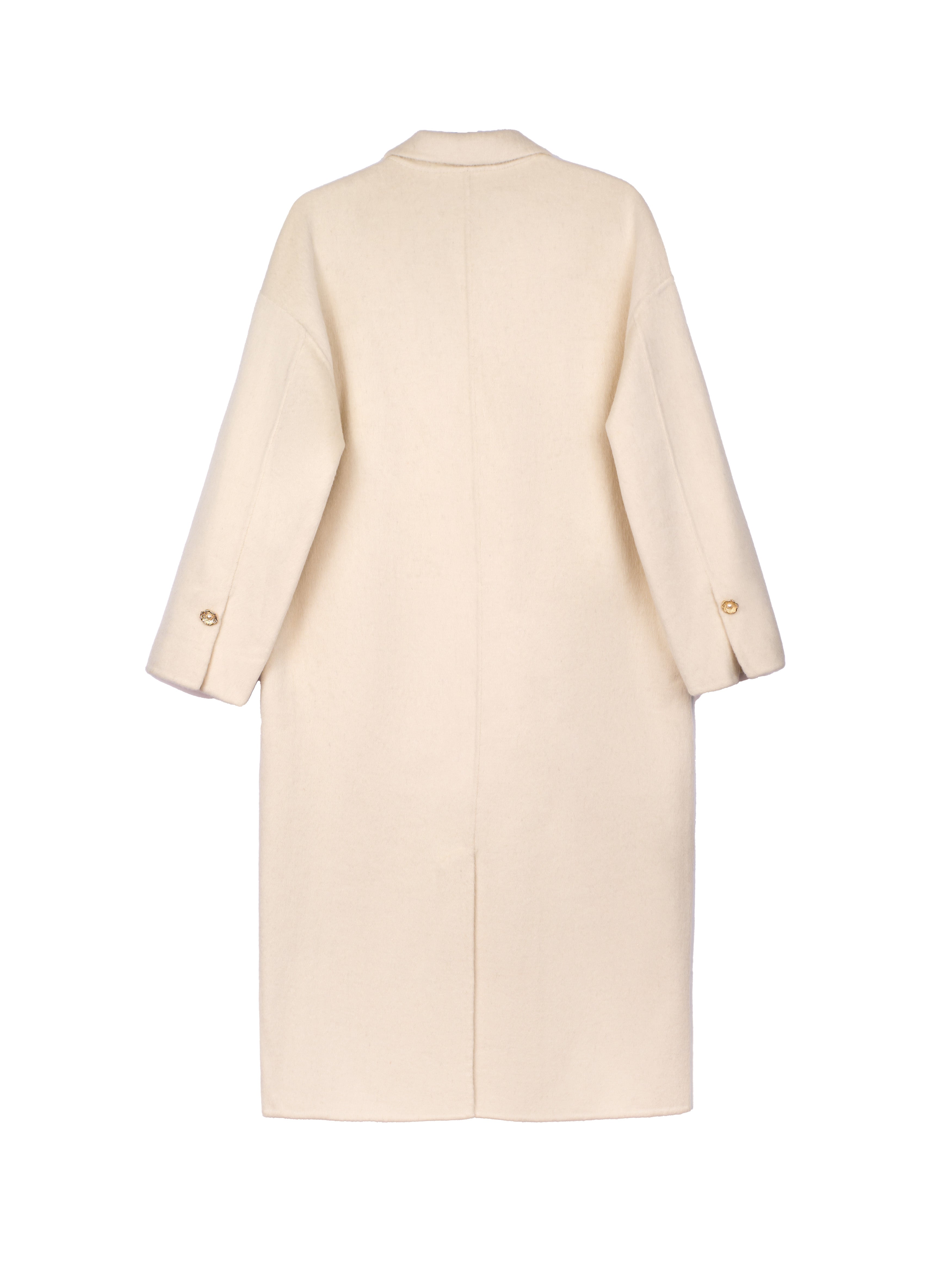 Women's Long Wool Coats With 087 White