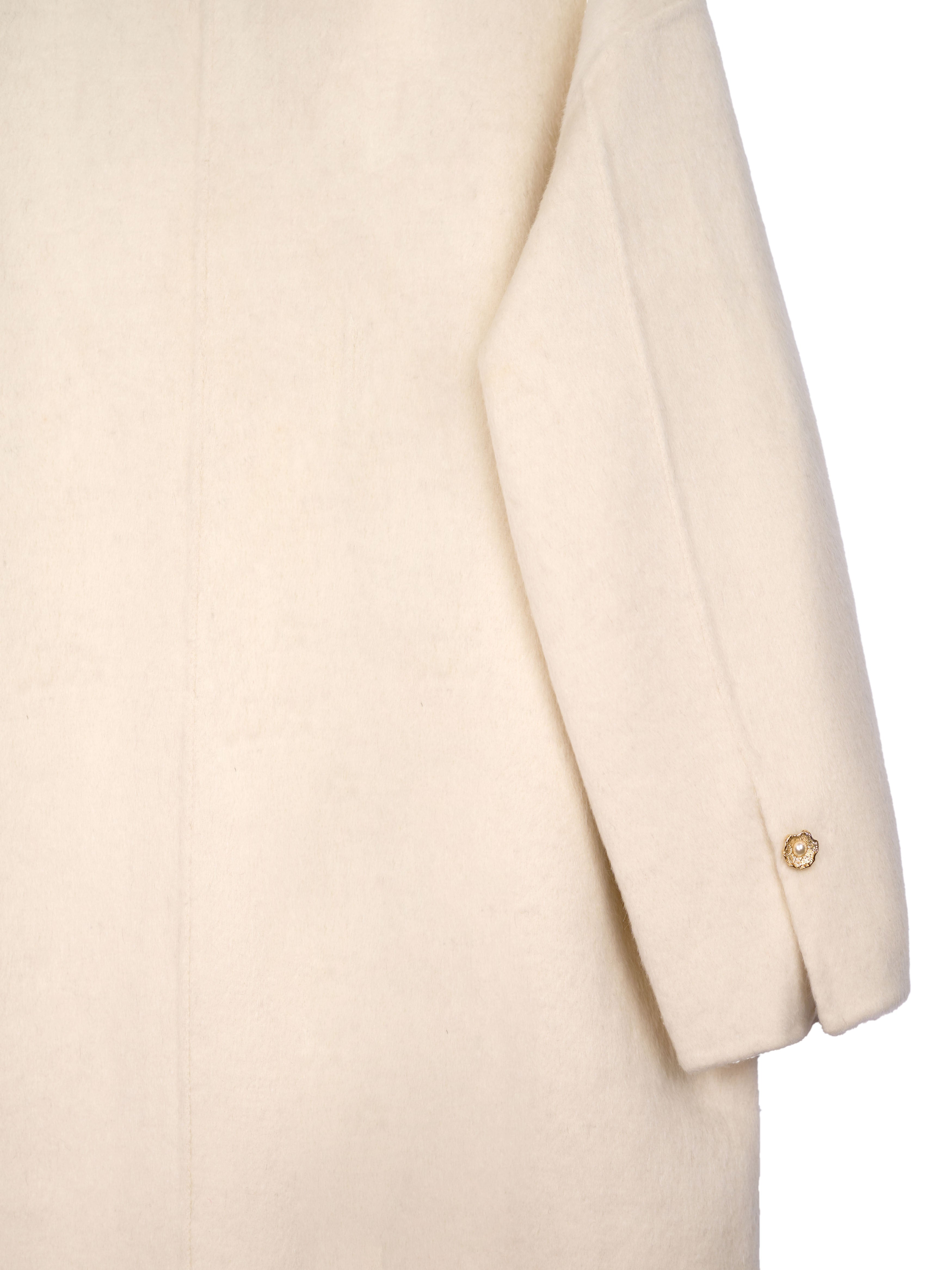 Women's Long Wool Coats With 087 White