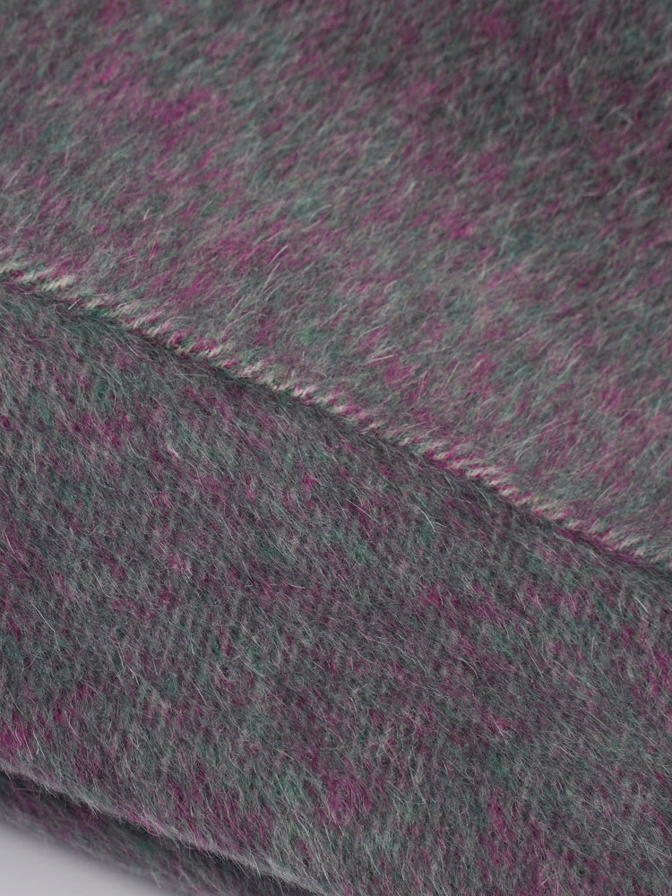 Wool coat with Exquisite Panda Embroidery