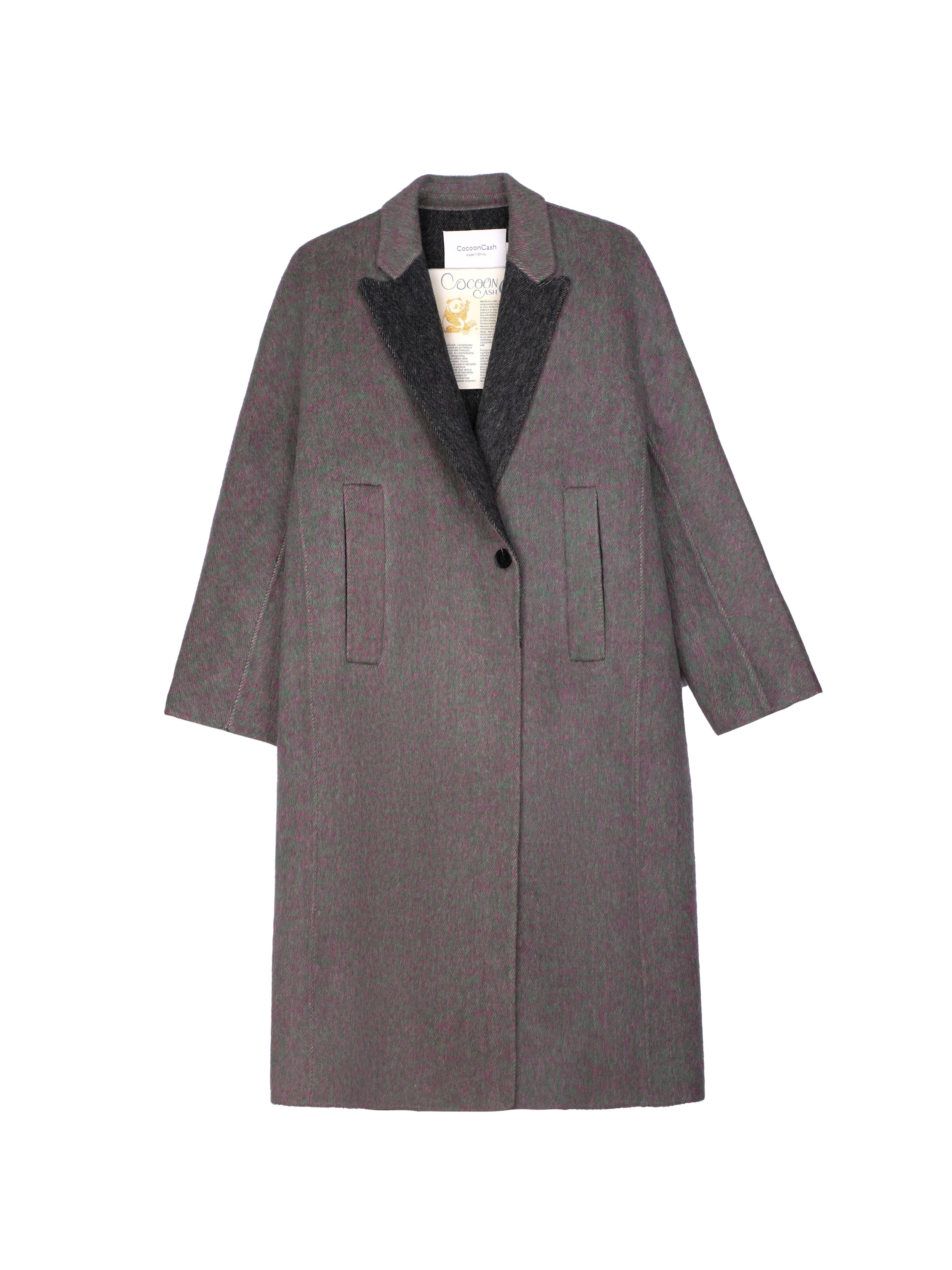 Women's Hand-Finished Wool Coats With 512 Red Lichen Rock