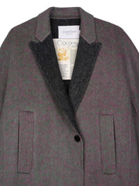 Women's Hand-Finished Wool Coats With 512 Red Lichen Rock