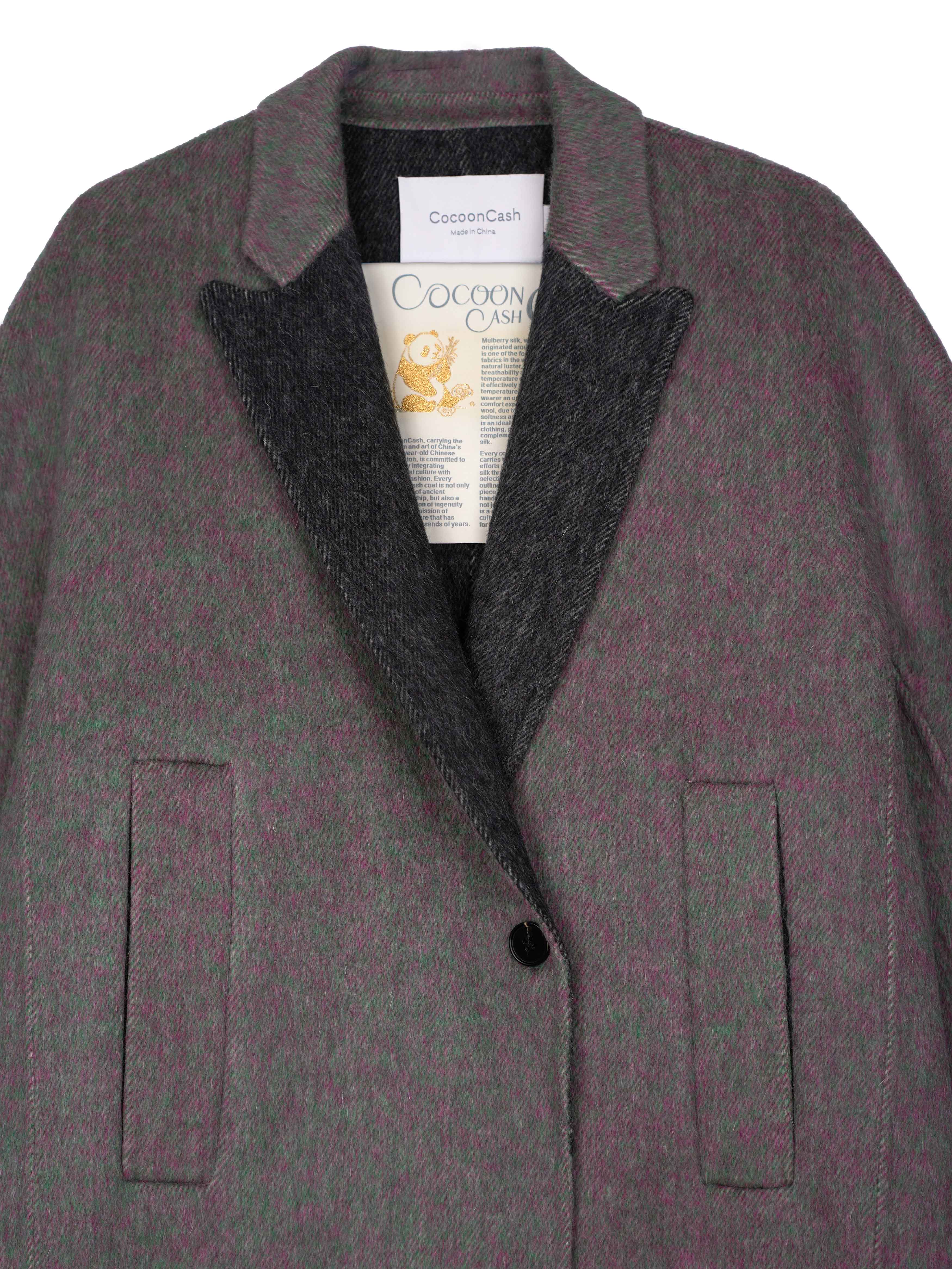 Women's Hand-Finished Wool Coats With 512 Red Lichen Rock