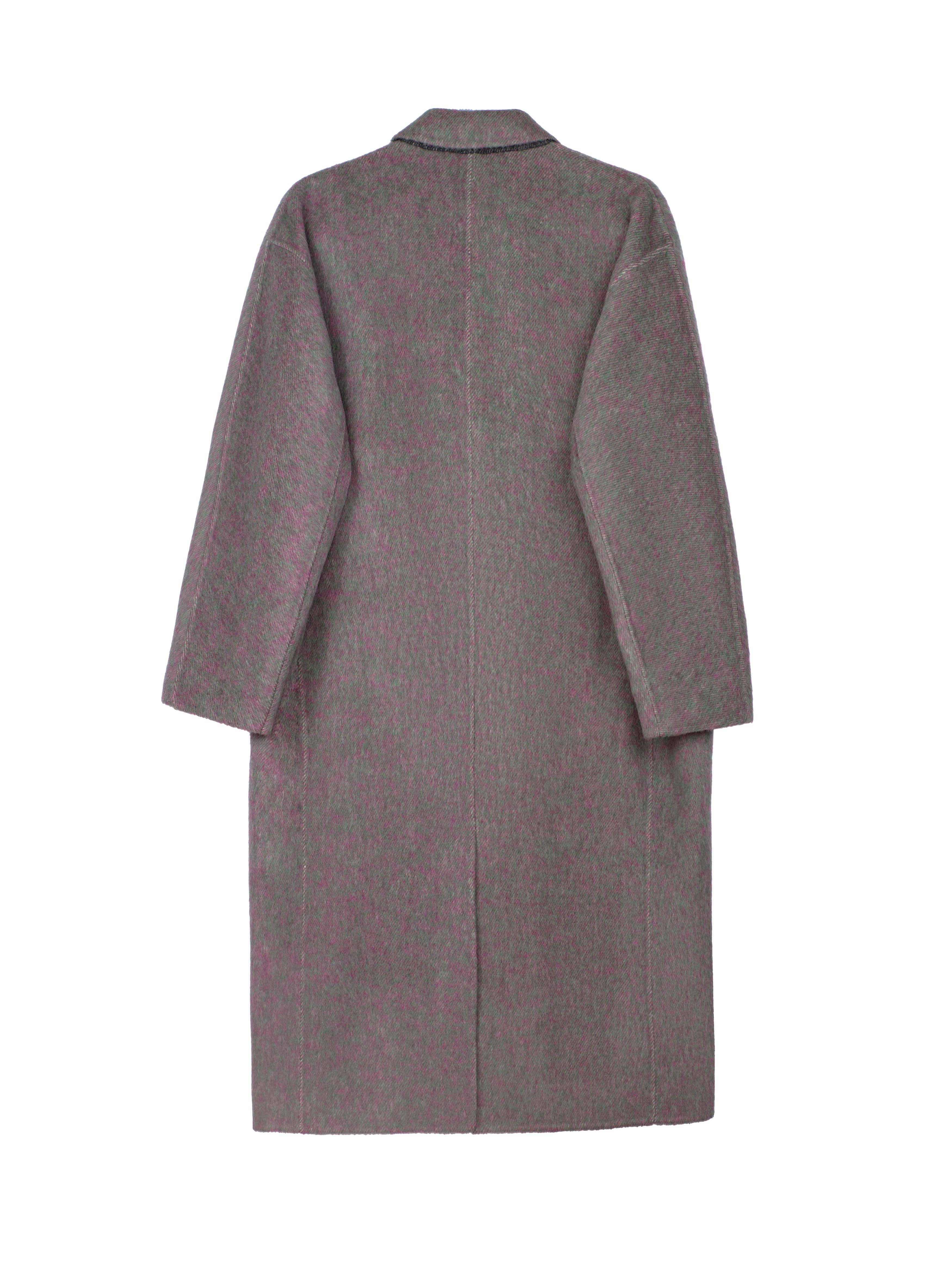 Women's Hand-Finished Wool Coats With 512 Red Lichen Rock