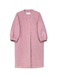 Women's Hand-Finished Wool Coats With 522 Lilac