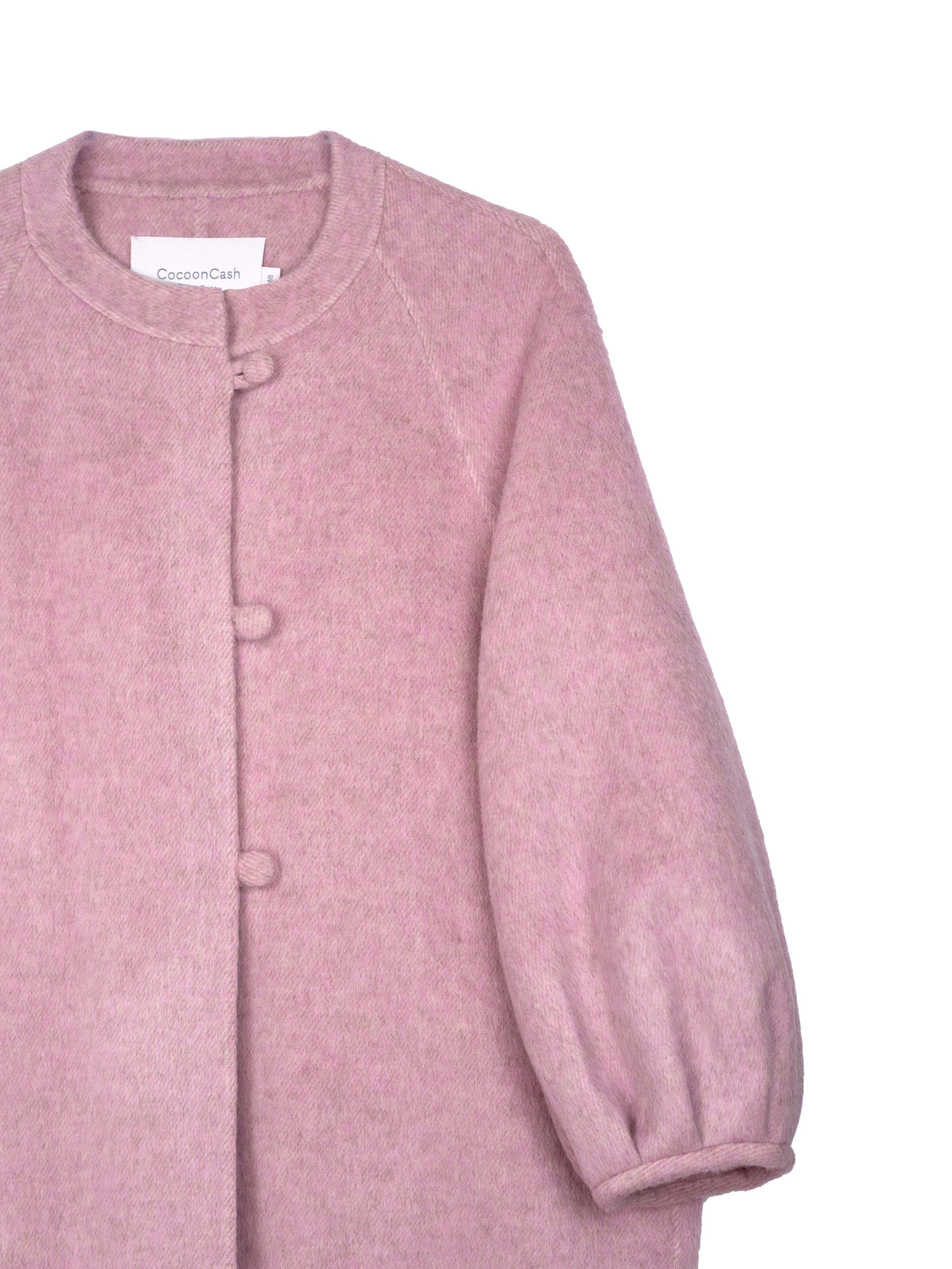 Women's Hand-Finished Wool Coats With 522 Lilac