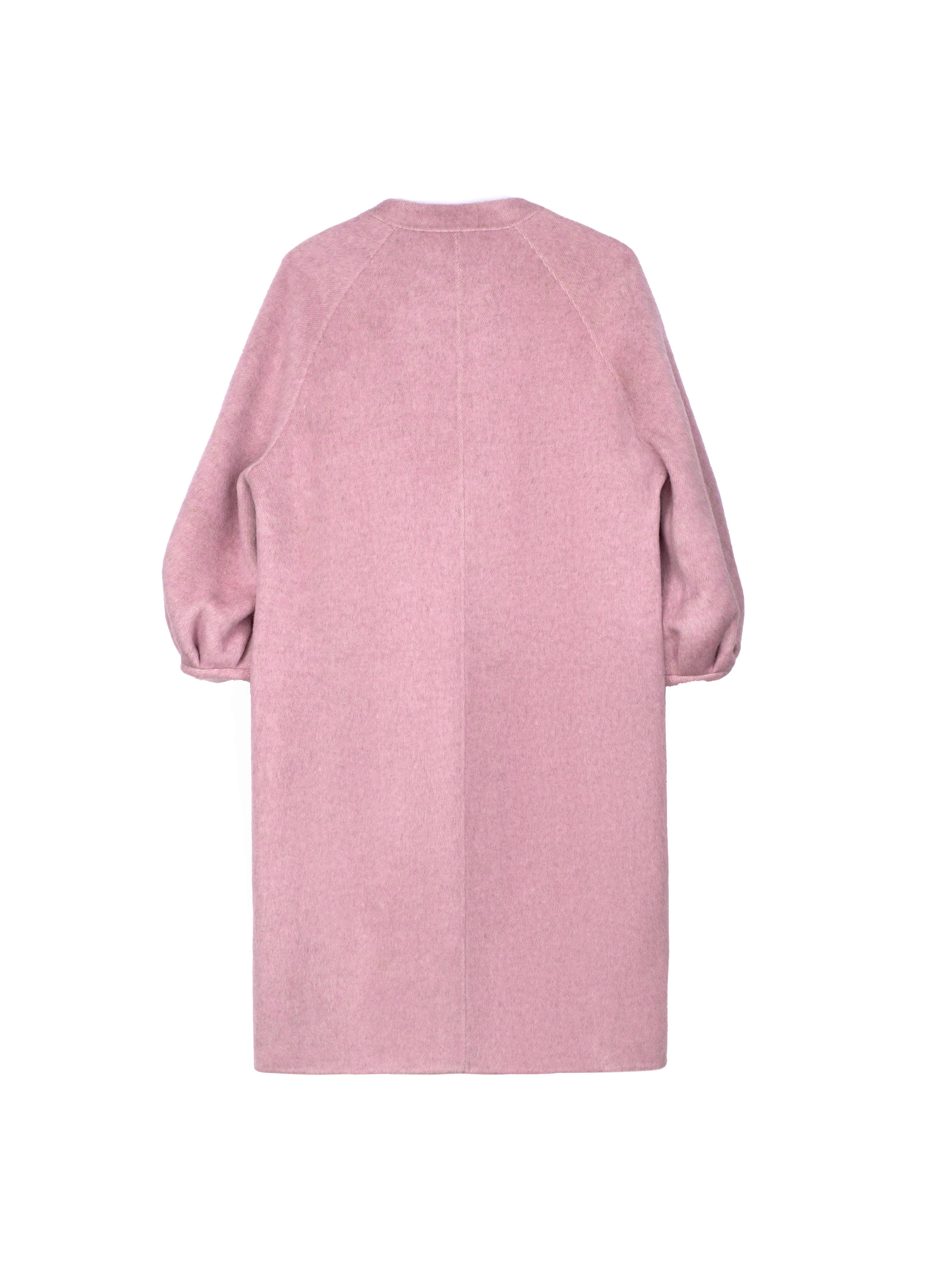 Women's Hand-Finished Wool Coats With 522 Lilac