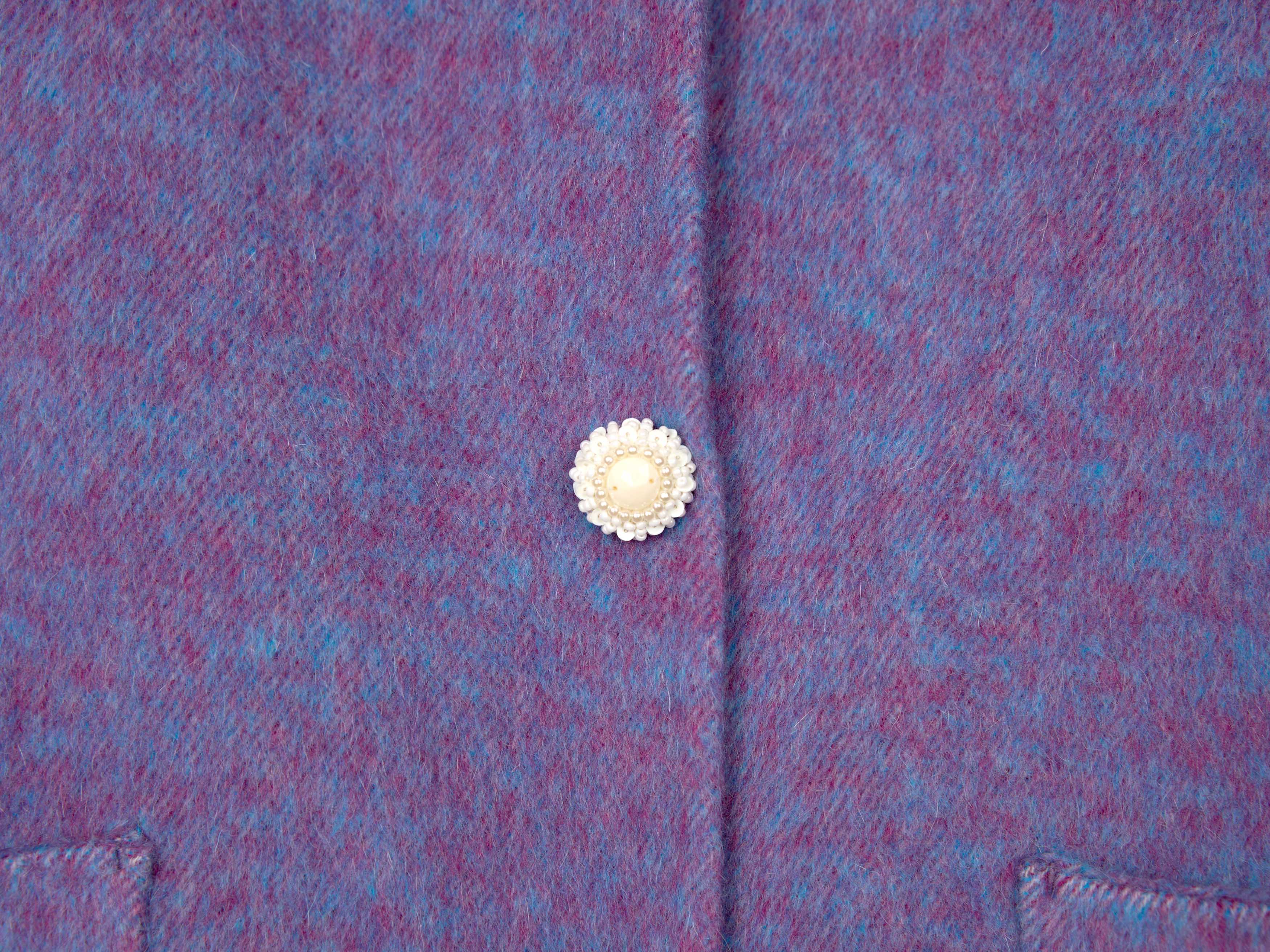 Women's Short Wool Coats With 325 Wisteria Purple