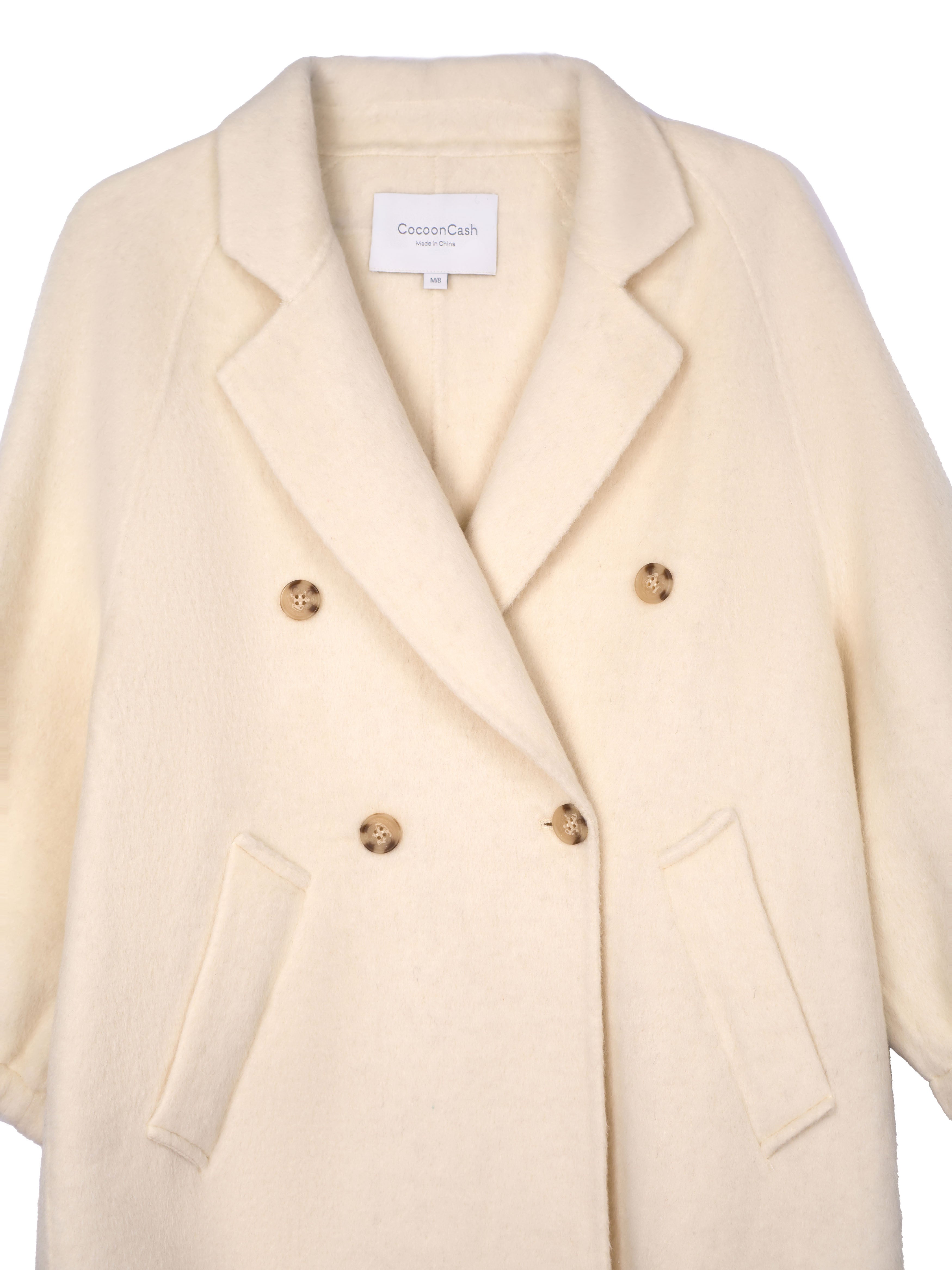 Women's Long Wool Coats With 362 White
