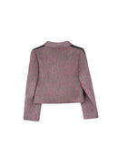 Women's Hand-Finished Wool Coats With 389 Red Lichen Stone