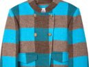 Women's Short Wool Coats With 335 British Blue