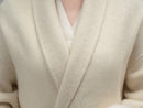 Wool coat with Minimalist Cropped Robe-Style
