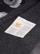 Wool coat with Oriental Panda Embroidery