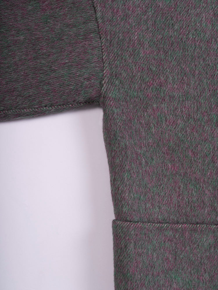 Wool coat with Exquisite Panda Embroidery