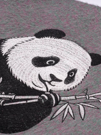 Wool coat with Exquisite Panda Embroidery