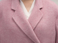 Wool coat with Wave Cuffs & Horn Buttons