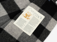 Wool coat women with Zebra Two-Tone Plaid