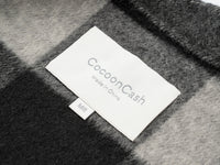 Wool coat women with Zebra Two-Tone Plaid