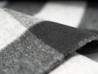 Wool coat women with Zebra Two-Tone Plaid