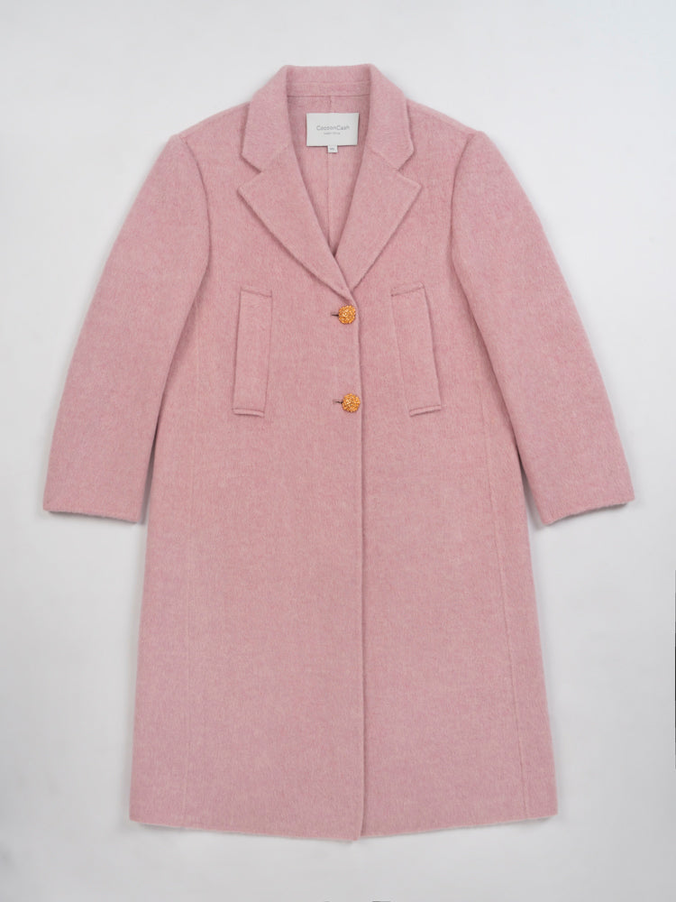 Wool coat with Eternal Rope Knot Buttons