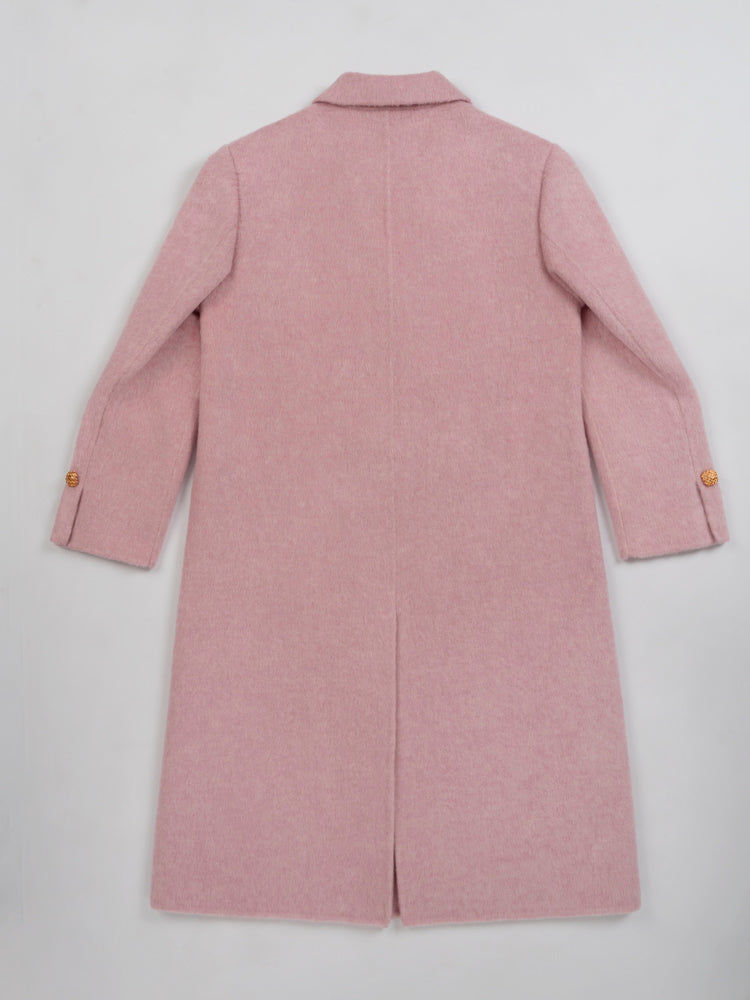 Wool coat with Eternal Rope Knot Buttons