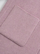 Wool coat with Round Neck & Pearl Buttons