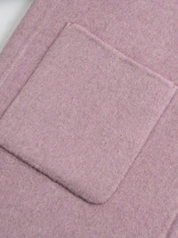 Wool coat with Round Neck & Pearl Buttons